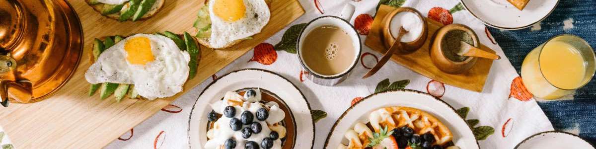 Corporate Breakfast buffet spread